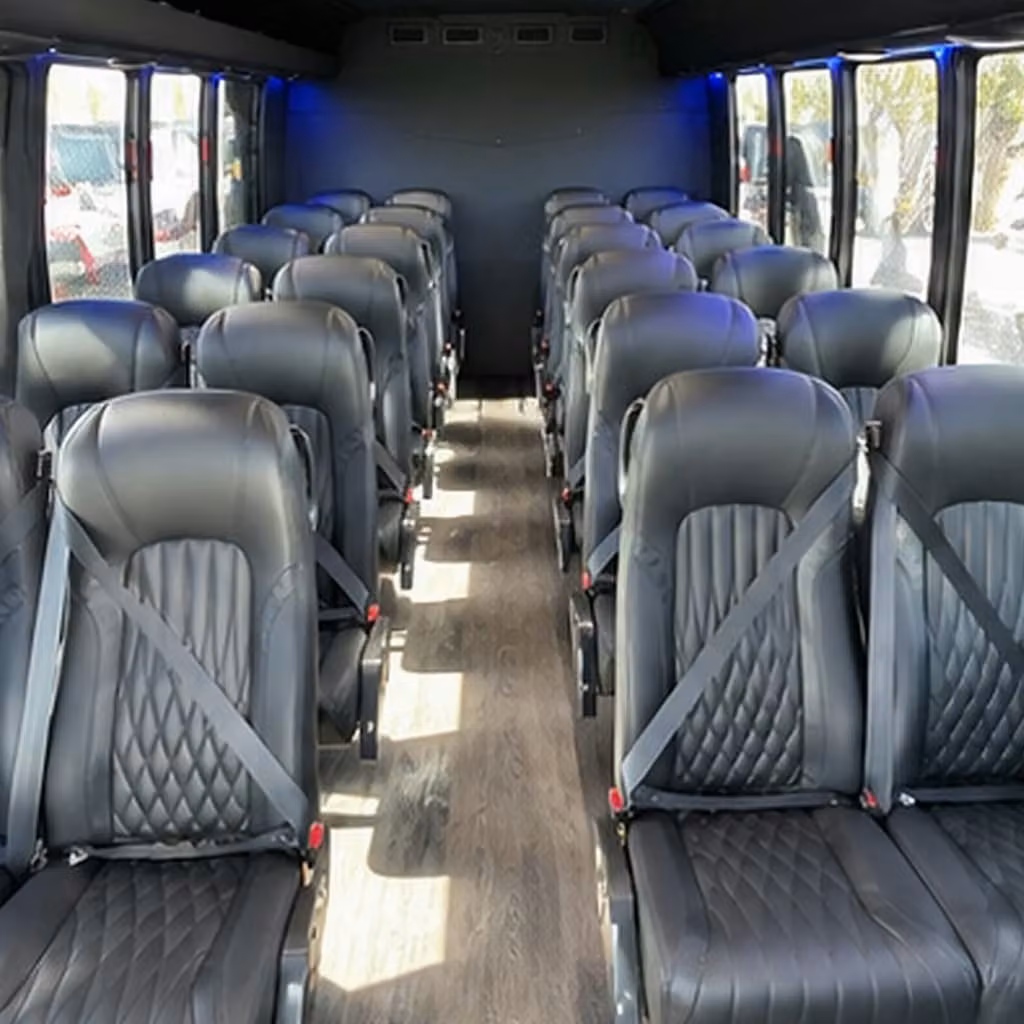30 passenger minibus inside