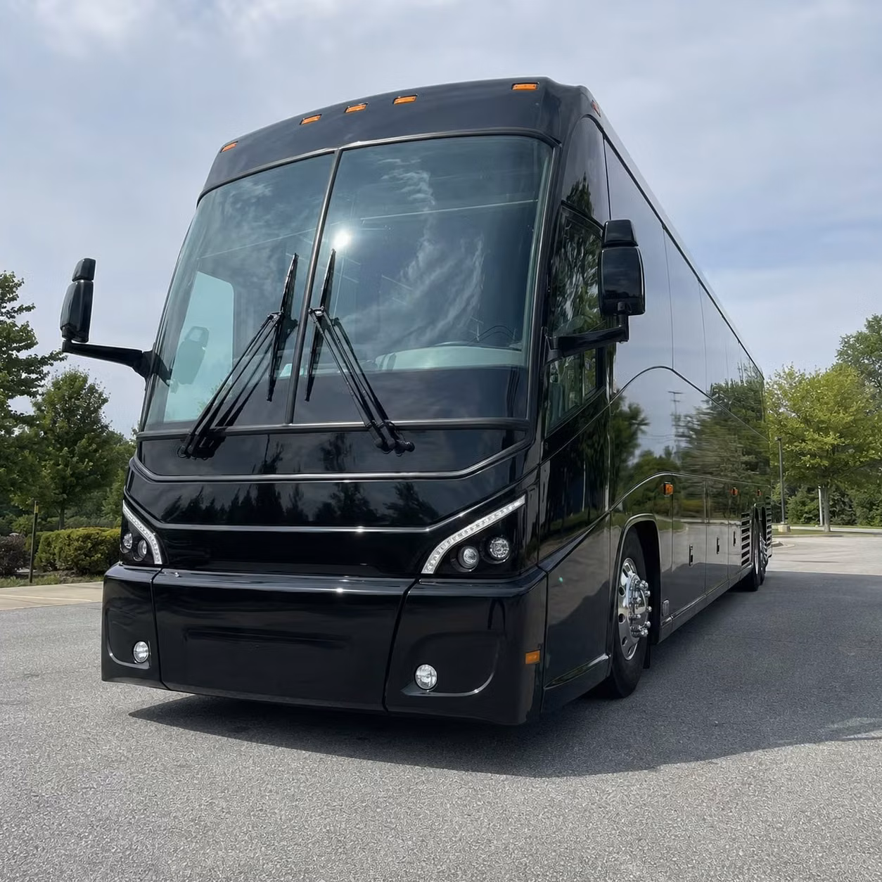 santa ana 56 passenger charter bus rental
