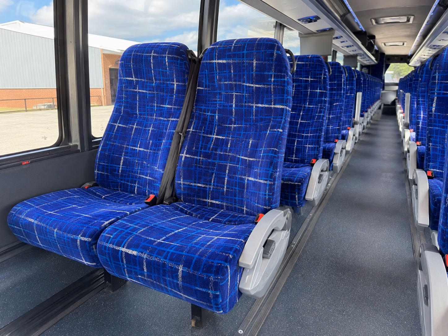 santa ana charter bus rental interior